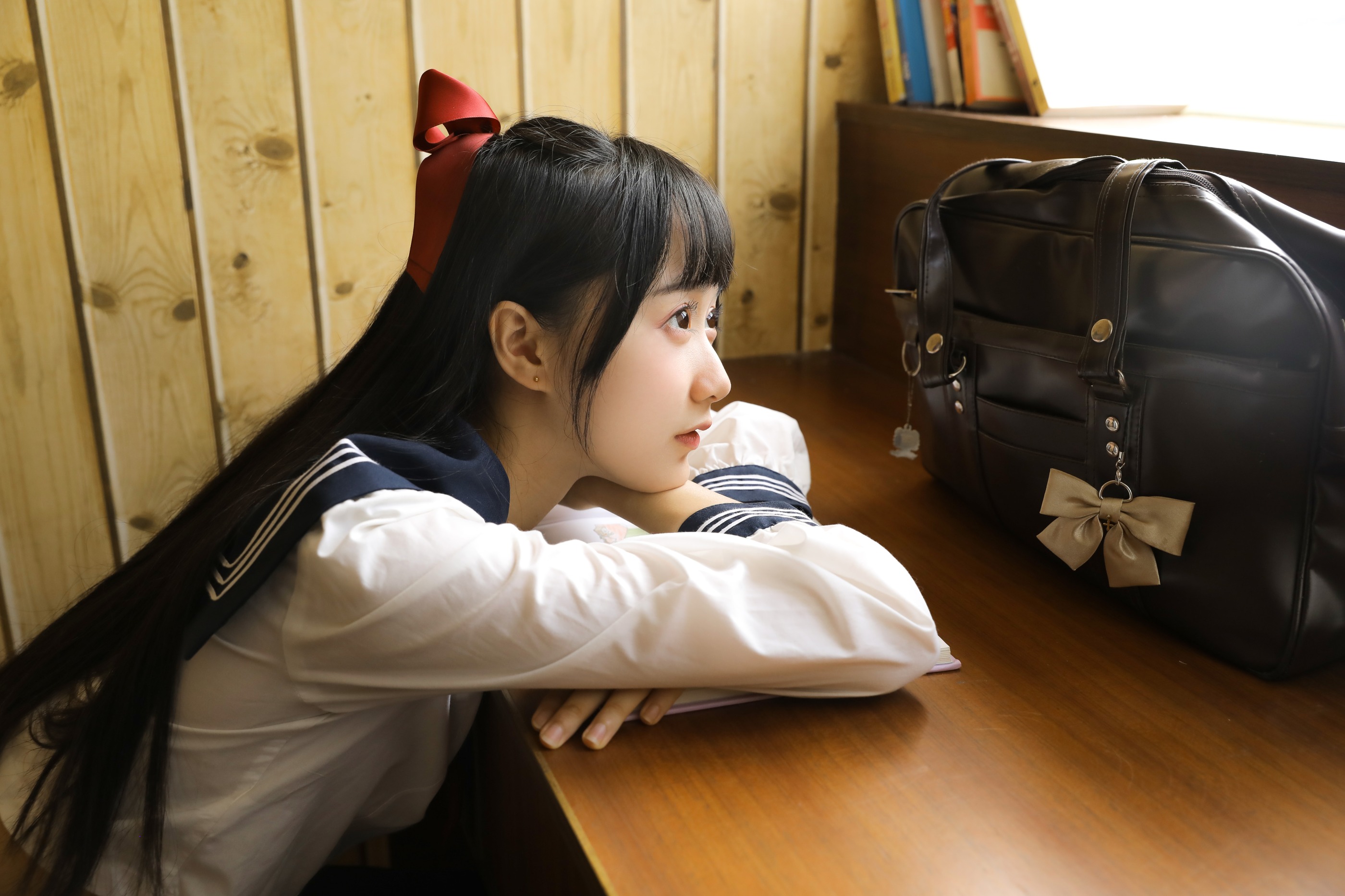 图片[1]-木棉棉 – NO.020 木绵绵OwO “绵相随”系列-JK水手服1[18P]-XikXak